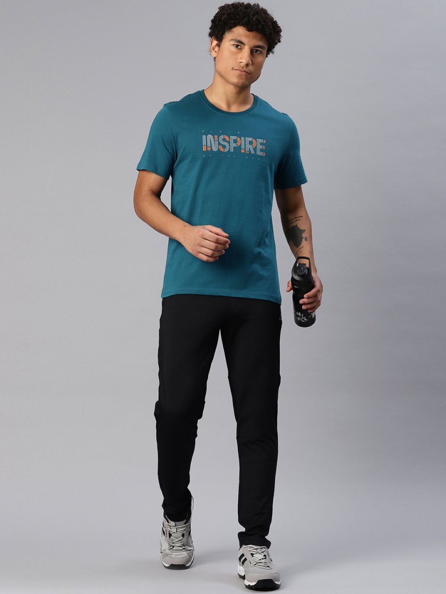 Alcis Men Typography Printed T-shirt | Swadesiicart