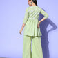 Ahalyaa Printed Tunic with Palazzos | Swadesiicart