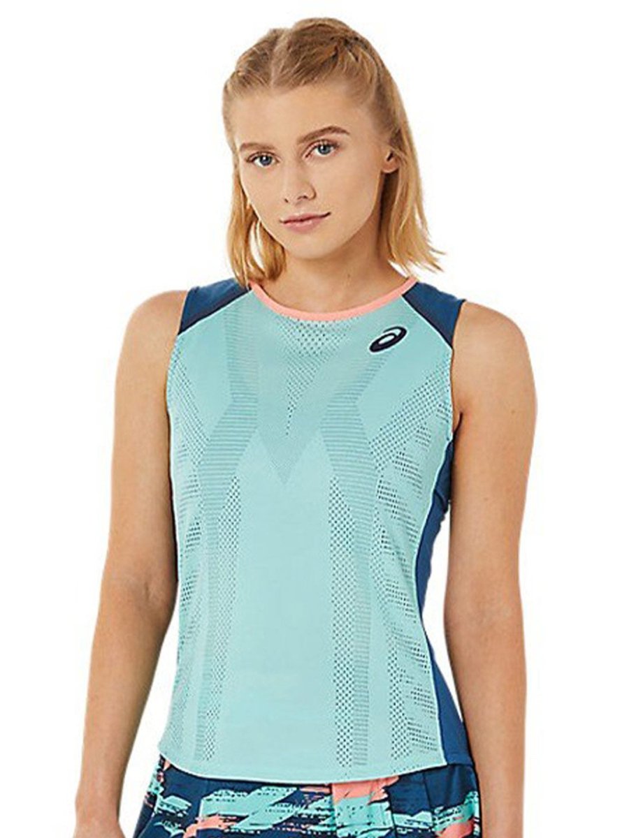 ASICS Match Actibreeze Printed Sleeveless Tank T-shirt | Swadesiicart