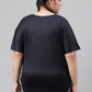 MKH Plus Size Drop Shoulder Sleeves Relaxed Fit Dri-FIT Sports T-shirt - Swadesiicart