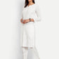ADA Floral Embroidered Chikankari Kurta | Swadesiicart