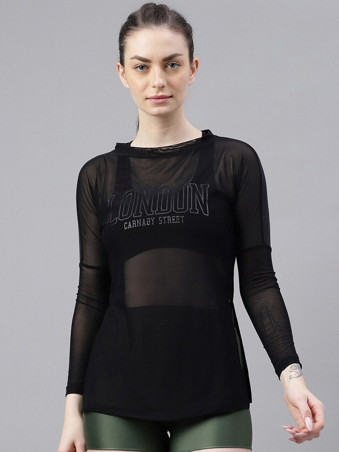 MKH Typography Printed Long Sleeves Dri-FIT Relaxed Fit Sports T-shirt - Swadesiicart