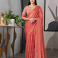 Tikhi Imli Striped Chiffon Ready to Wear Saree | Swadesiicart
