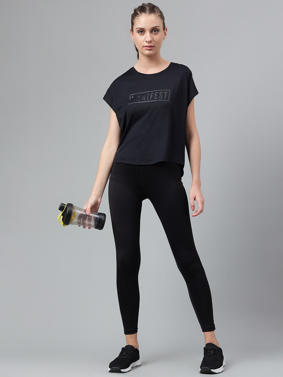 MKH Typography Printed Extended Sleeves Dri-FIT Relaxed Fit T-shirt - Swadesiicart