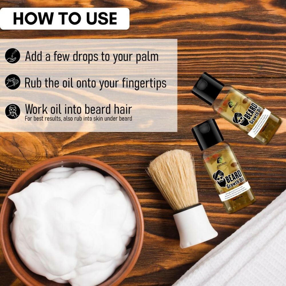 Beauty Secrets Premium Beard Growth Oil - Swadesiicart