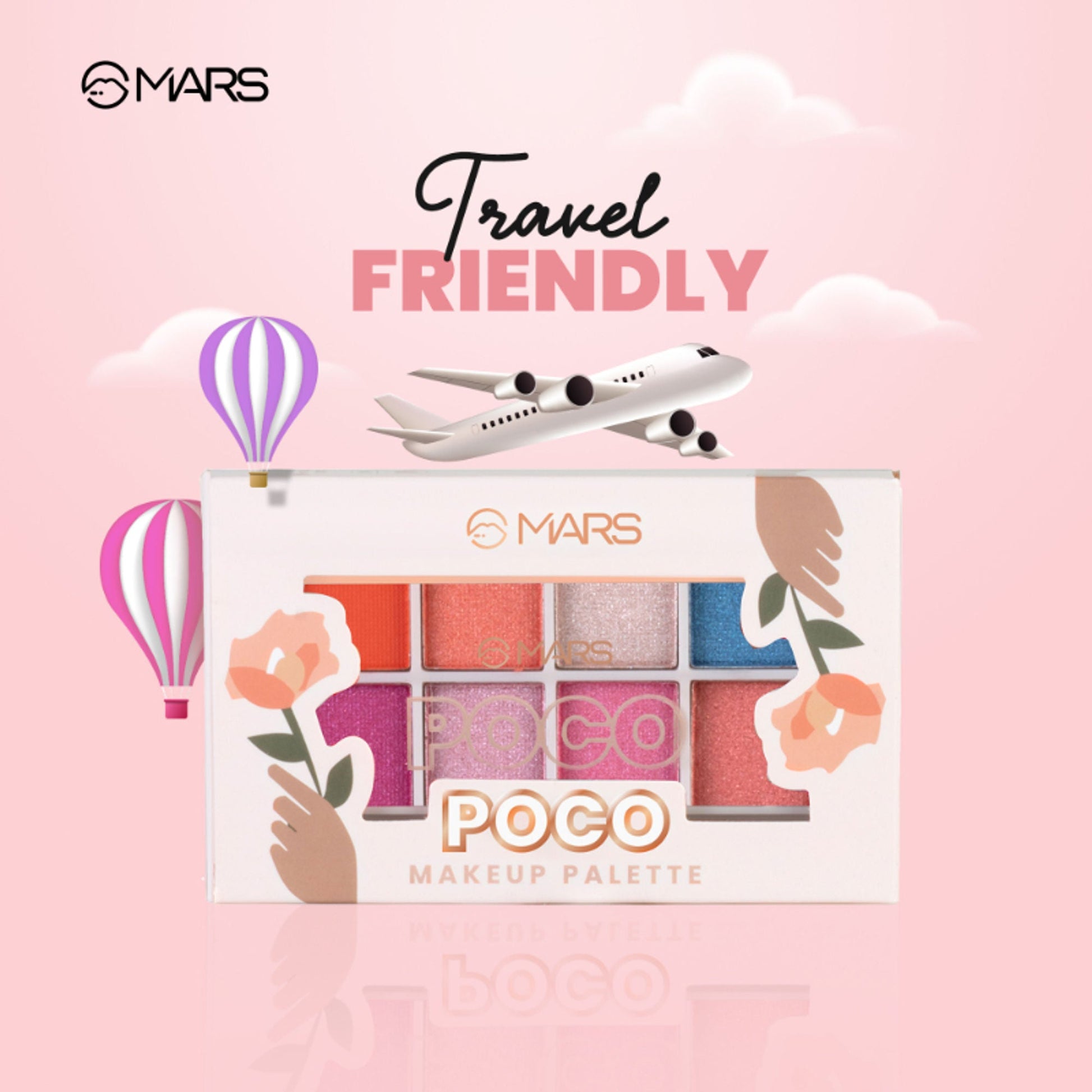 MARS Cosmetics Poco Face Makeup And Eyeshadow Palette - 01 - Swadesiicart