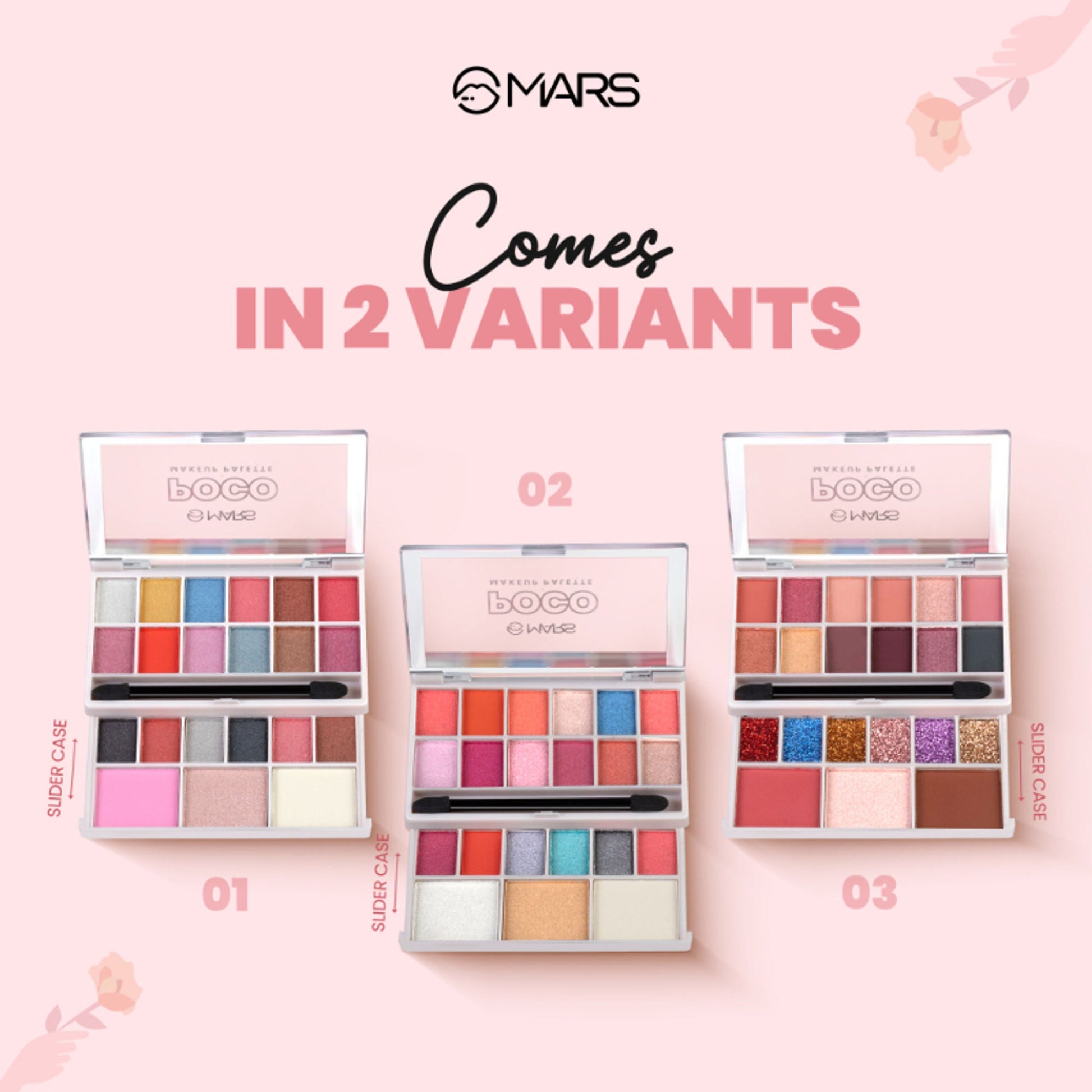 MARS Cosmetics Poco Face Makeup And Eyeshadow Palette - 02 - Swadesiicart