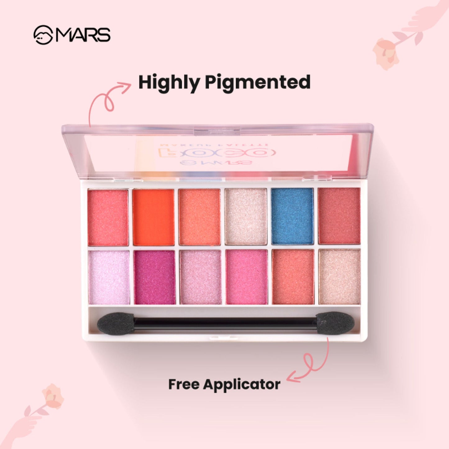 MARS Cosmetics Poco Face Makeup And Eyeshadow Palette - 03 - Swadesiicart