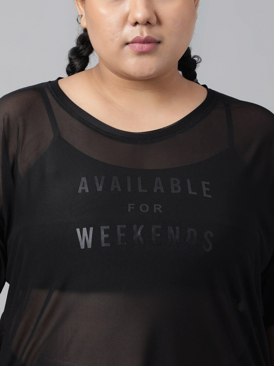 MKH Plus Size Typography Printed Dri-FIT Sports T-shirt - Swadesiicart