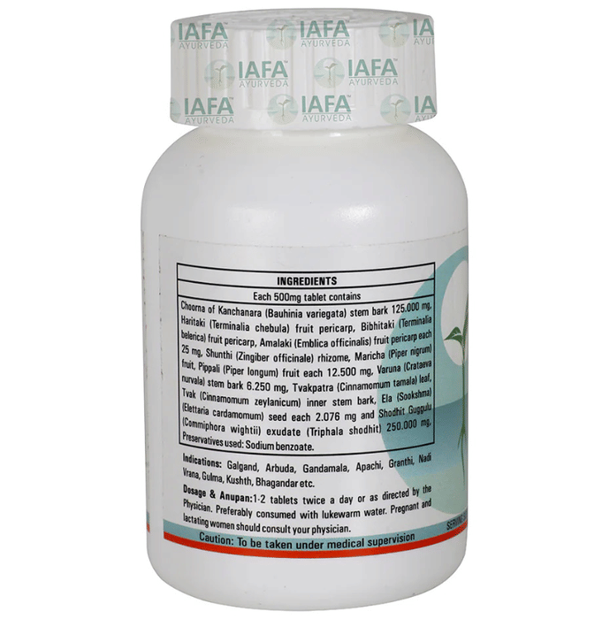 Iafa Ayuveda Kanchanar Guggulu Tablets | Swadesiicart