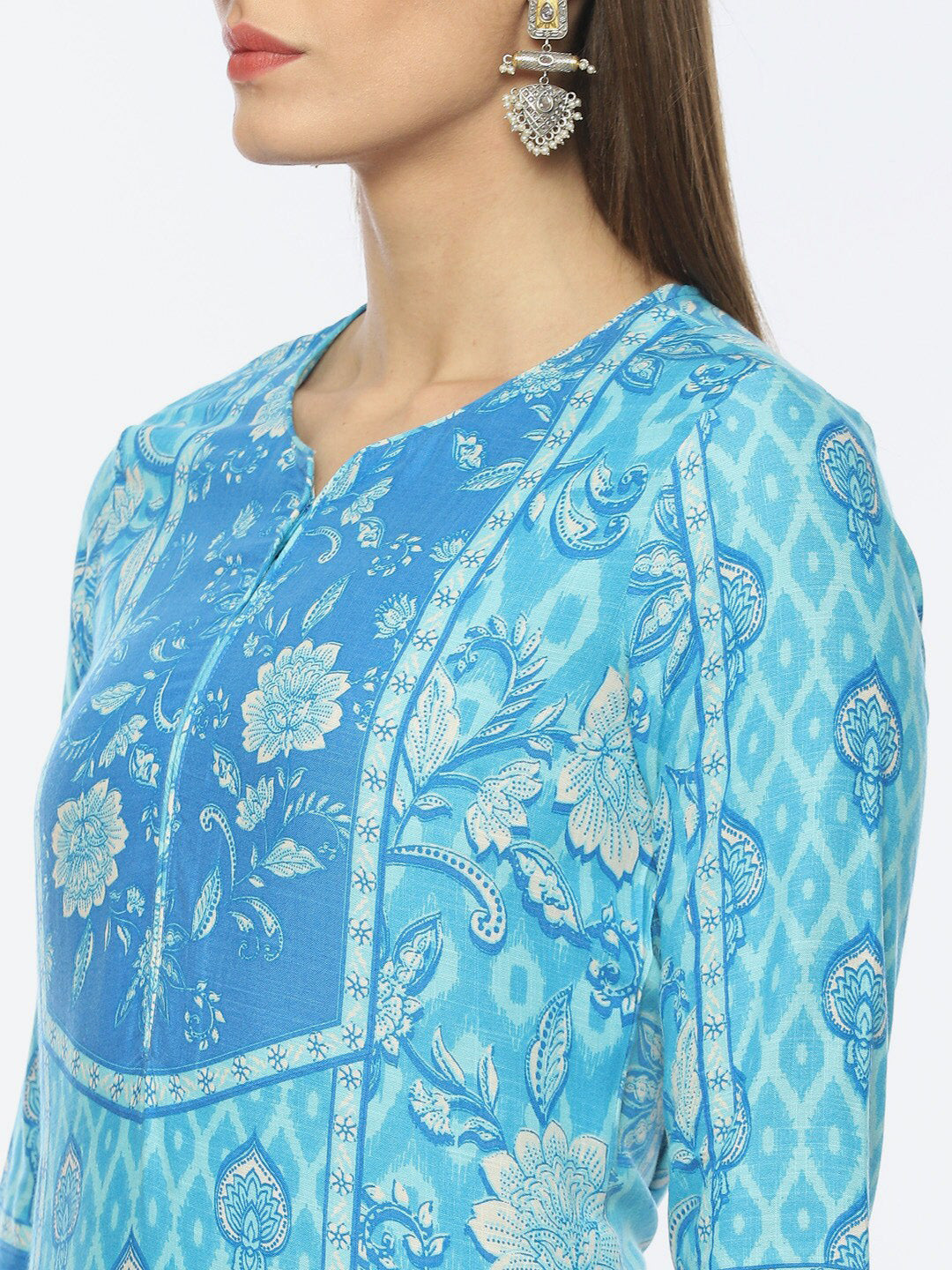 Biba Women Ethnic Motifs Printed Kurta - Swadesiicart