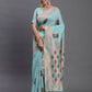 Shree Shyam Fashion Linen Cotton Sky Blue Saree