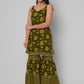 Kalini Women Green Floral Printed Gotta Patti Kurta with Sharara | Swadesiicart