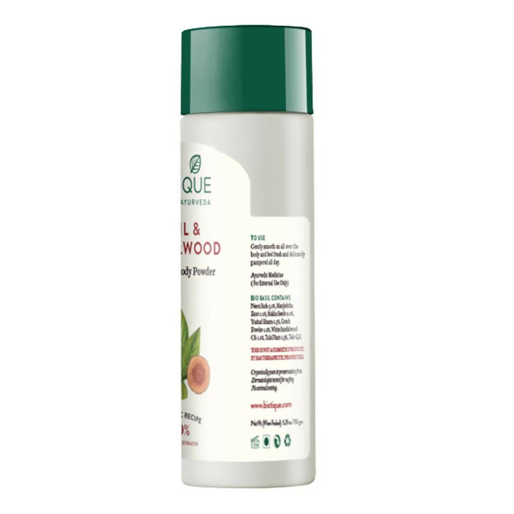 Biotique Basil & Sandalwood Refreshing Body Powder - Swadesiicart