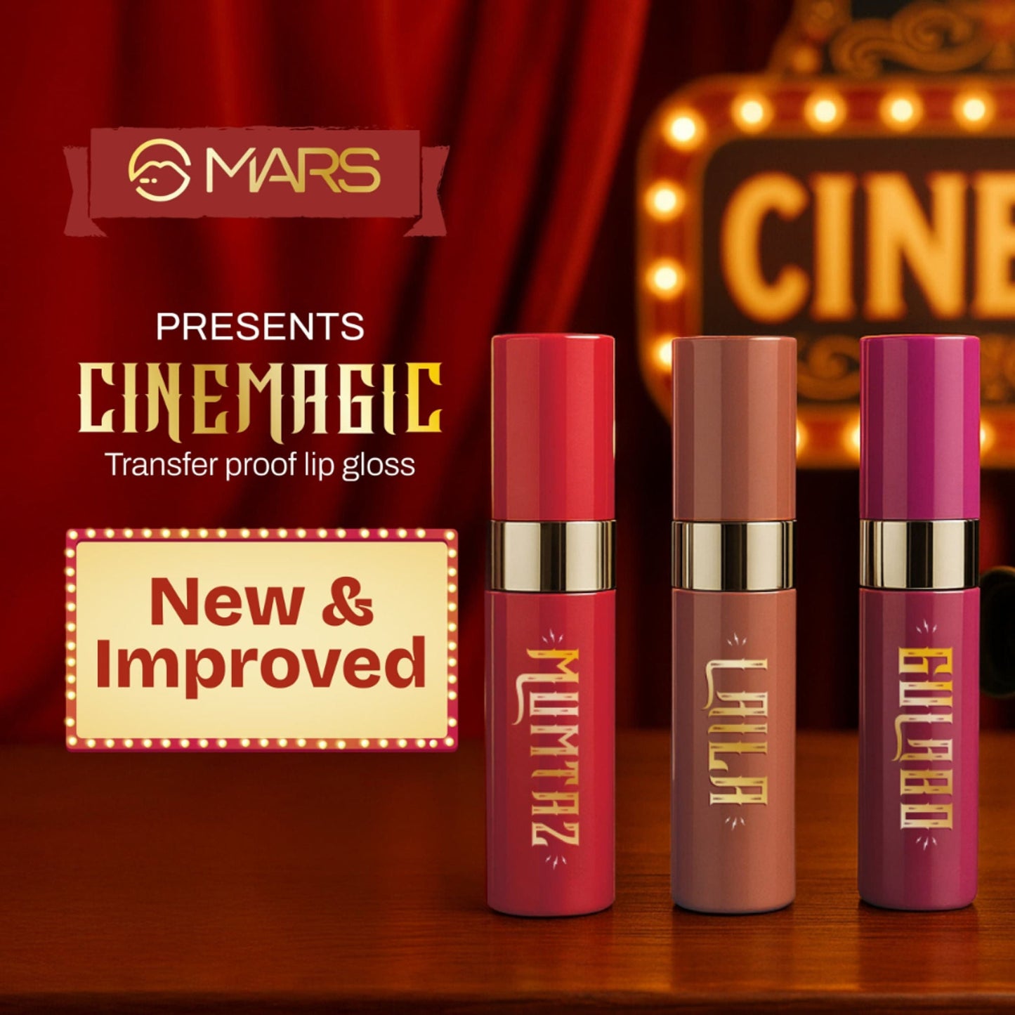 MARS Cosmetics Cinemagic Transfer-Proof Lip Gloss - 02-Begum - Swadesiicart