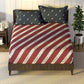 Nautica Noridge Red & White Printed Cotton 160 TC King Bedsheet with 2 Pillow Covers - Swadesiicart