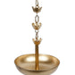 CraftVatika Gold-Toned Hanging Urli Bowl Showpiece | Swadesiicart