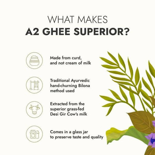 Kapiva A2 Desi Cow Ghee | Pure A2 Milk Ghee for Digestion, Immunity & Ayurvedic Cooking - Swadesiicart