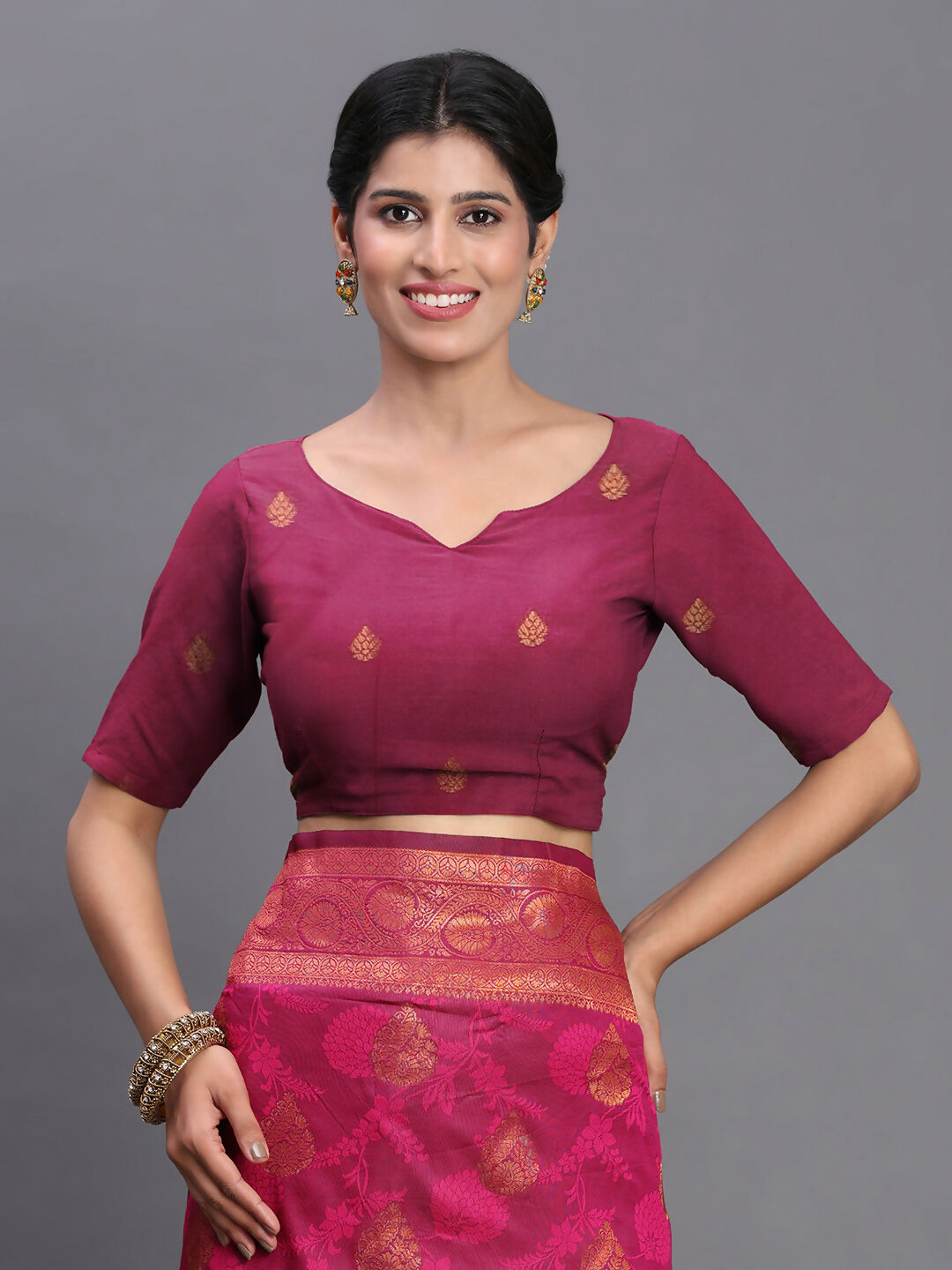 Shree Shyam Fashion Silk Pink Saree