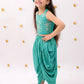 Lil Drama Khilkhilahat Green Crop Top and Dhoti SeT For Girls | Swadesiicart