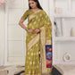 Shree Shyam Fashion Linen Cotton Mhendi Green Saree