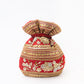 NR By Nidhi Rathi Maroon & Gold-Toned Persia Embroidered Potli Clutch - Swadesiicart