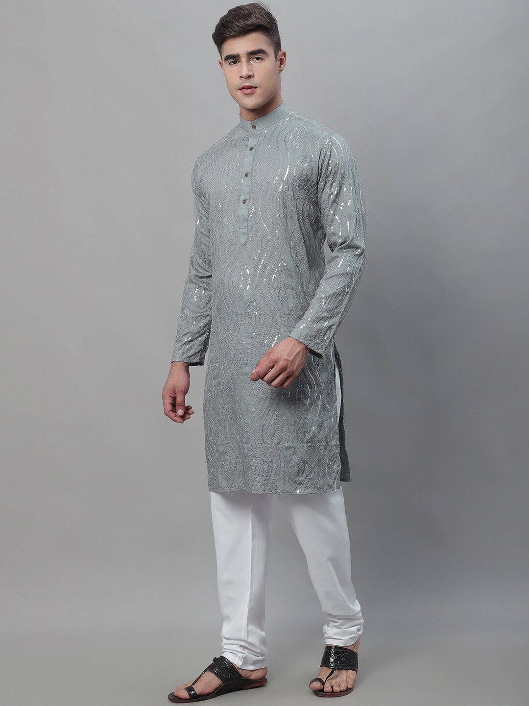Sojanya Regular Pure Cotton Kurta With Churidar | Swadesiicart