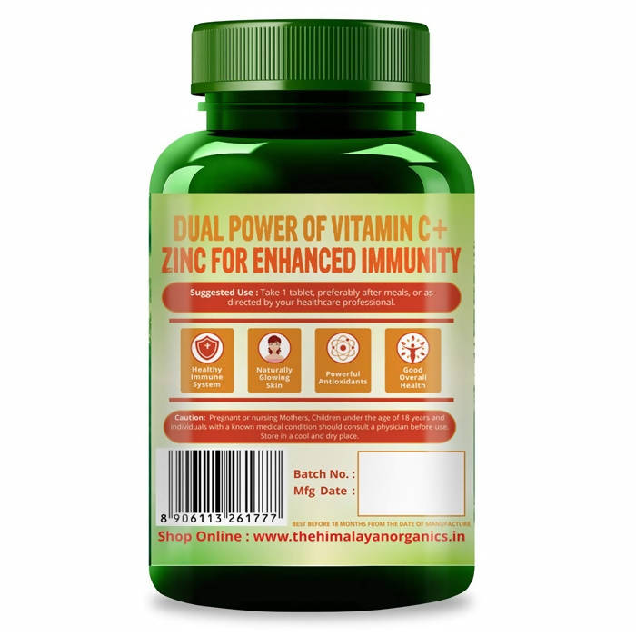 Himalayan Organics Zinc With Vitamin C Tablets | Swadesiicart