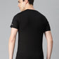 Alcis Men Typography Printed Anti Static Slim Fit Sports T-shirt