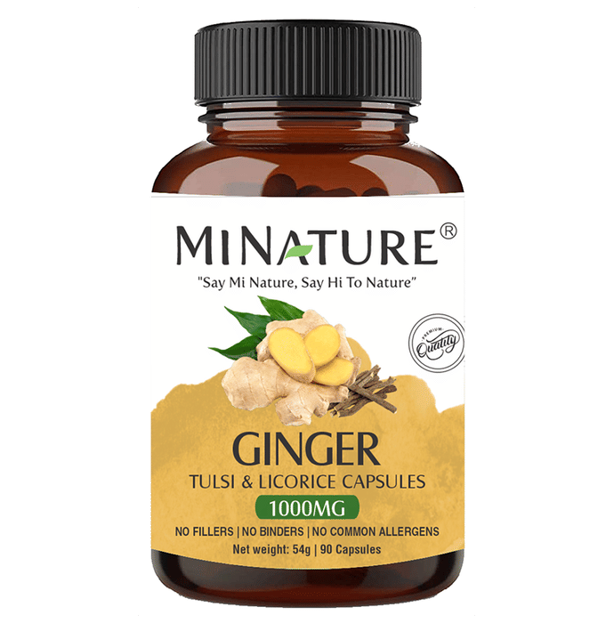 Minature Ginger Tulsi & Licorice Capsules | Swadesiicart