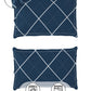 Story@home Arena Blue & Grey Geometric Printed 180 TC Queen Bedsheet & 2 Pillow Covers - Swadesiicart