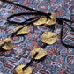 Ahalyaa Navy Blue & Maroon Floral Print Kaftan Kurta | Swadesiicart