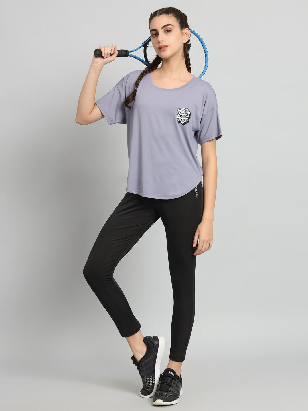 MKH Drop-Shoulder Sleeves Relaxed Fit Dri-FIT T-shirt - Swadesiicart