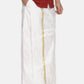 Sethukrishna White Solid Readymade Dhoti For Men | Swadesiicart
