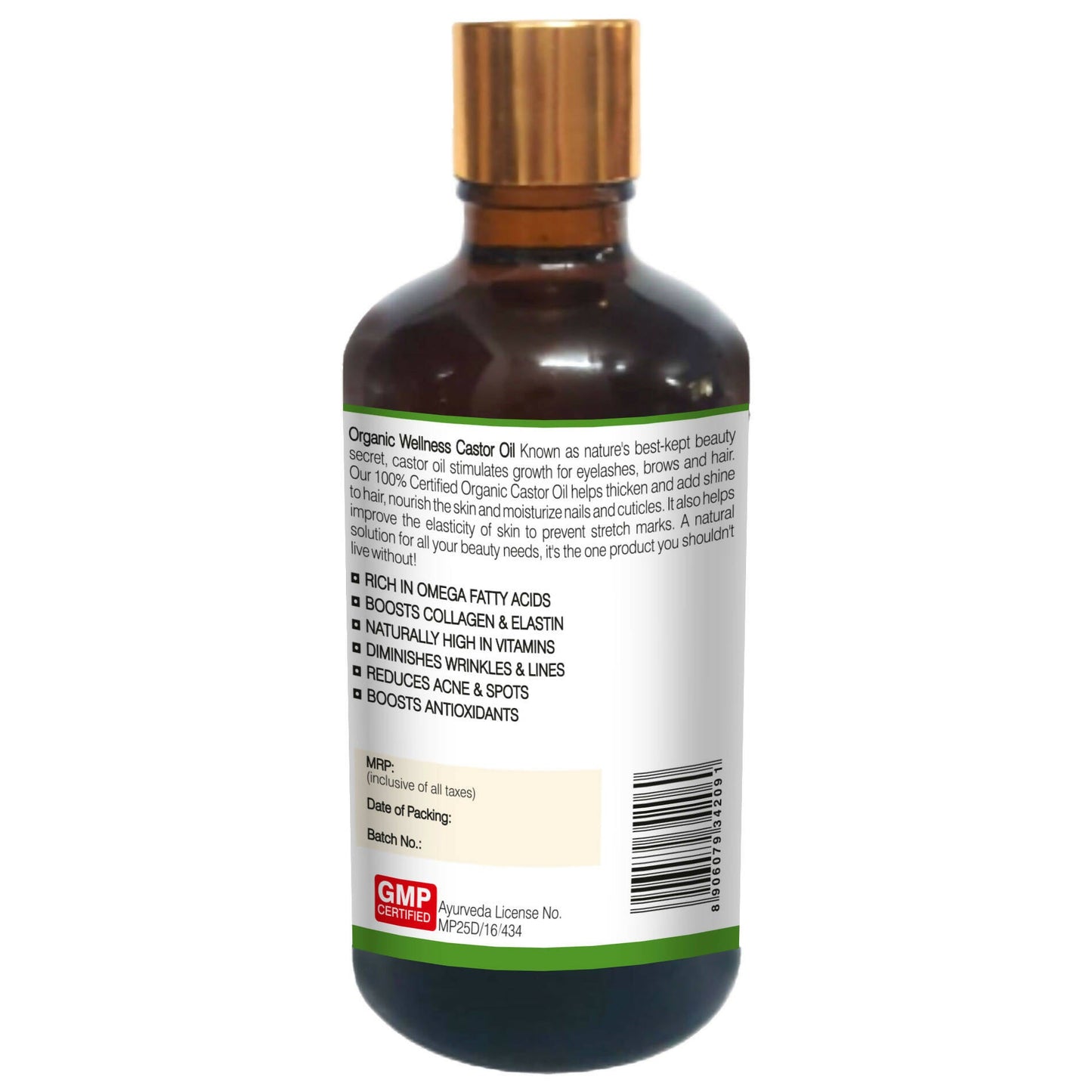 Organic Wellness Castor Oil Beaty Enhancer - Swadesiicart