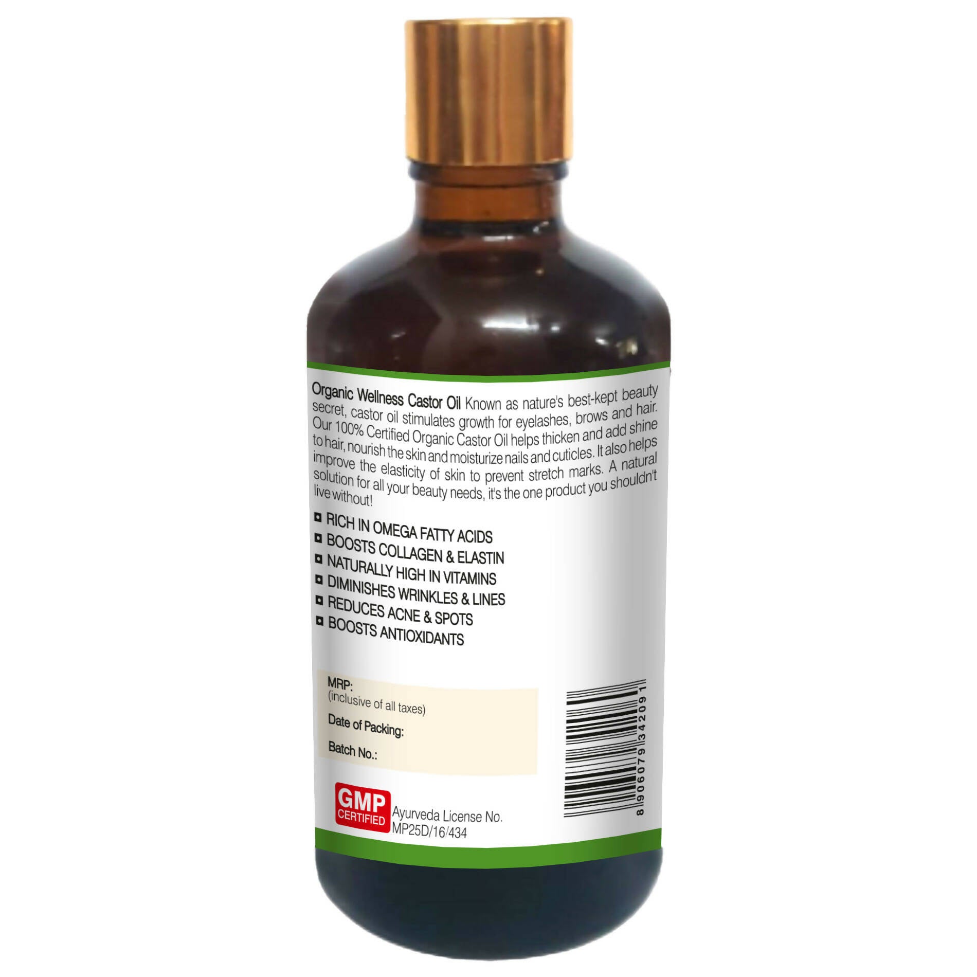 Organic Wellness Castor Oil Beaty Enhancer - Swadesiicart