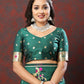 Lorenvalley Fashion Green Soft Paithani Silk Woven Design Gold Zari Meenakari Weaving Saree - Swadesiicart