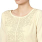 Ahalyaa Cream Crepe Glitter Print Kurta Sharara Set With Dupatta | Swadesiicart