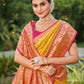 Astita Banarasi Silk Yellow Saree | Swadesiicart