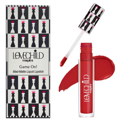 LoveChild By Masaba Gupta Rani Transfer-proof Blue Toned Red Liquid Lipstick | Swadesiicart