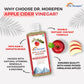 Dr. Morepen Apple Cider Vinegar With 2x Mother for Weight Management, Immunity, Skin & Hair - Swadesiicart