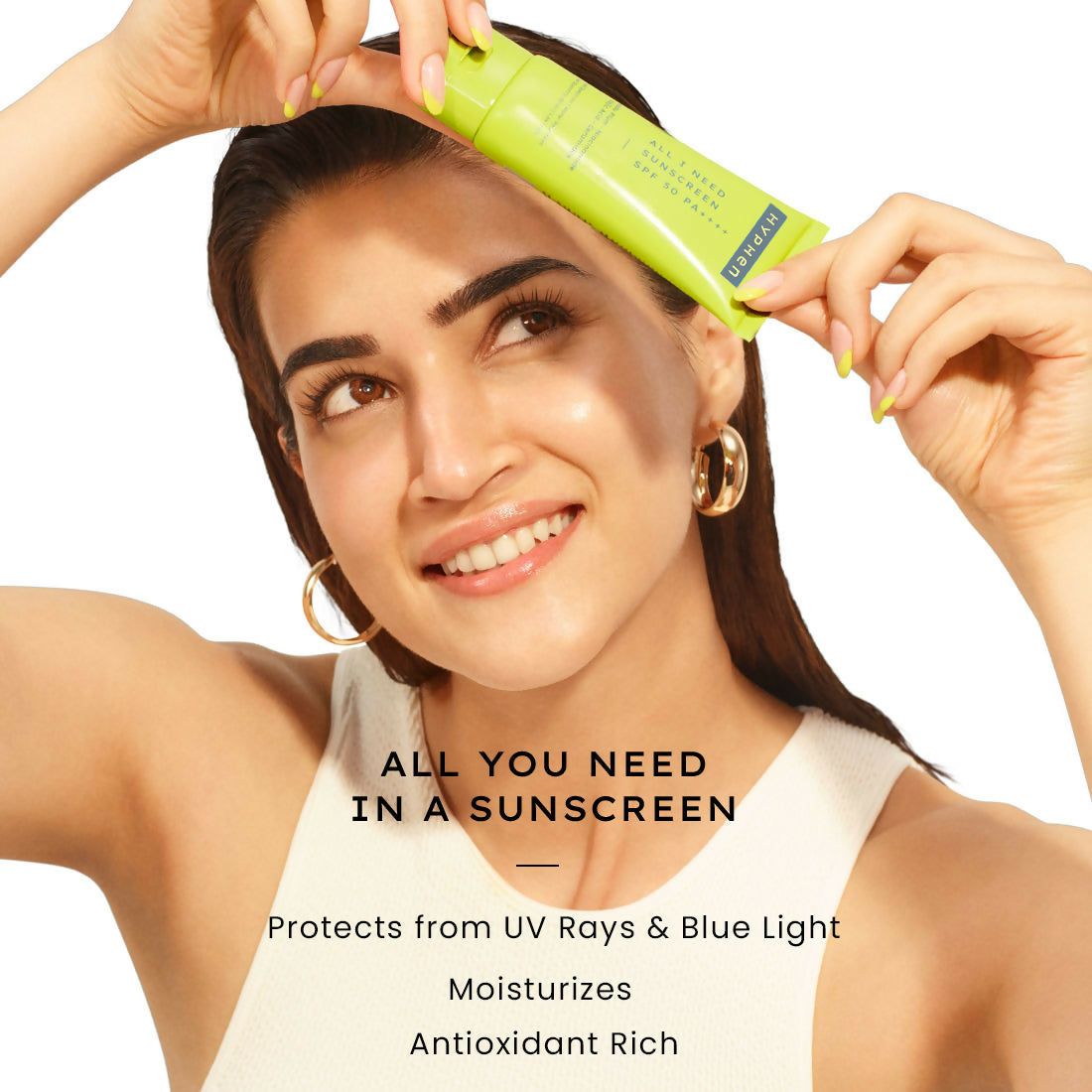 Hyphen By Kriti Sanon CMS (Cleanser, Moisturizer, Sunscreen) Normal to Dry Skin Combo | Swadesiicart