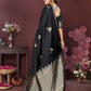 Joban Fashion Black Floral Banarasi Silk Sarees | Swadesiicart
