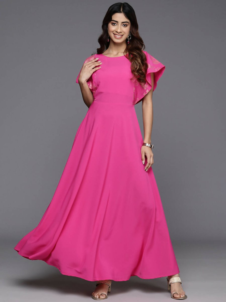 Ahalyaa Women's Traditional wear Dress - Pink | Swadesiicart