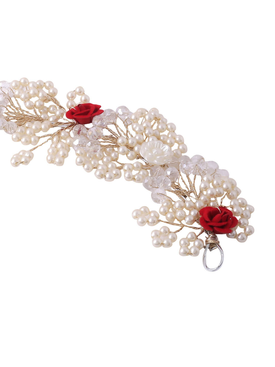 NVR Women's Embellished Beaded Hair Accessory Set | Swadesiicart