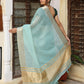 Shree Shyam Fashion Sky Blue Cotton Saree