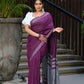 Beatitude Magenta Cotton Handloom Saree