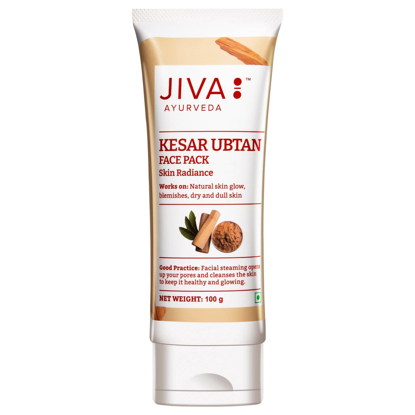 Jiva Ayurveda Kesar Ubtan Face Pack - Swadesiicart