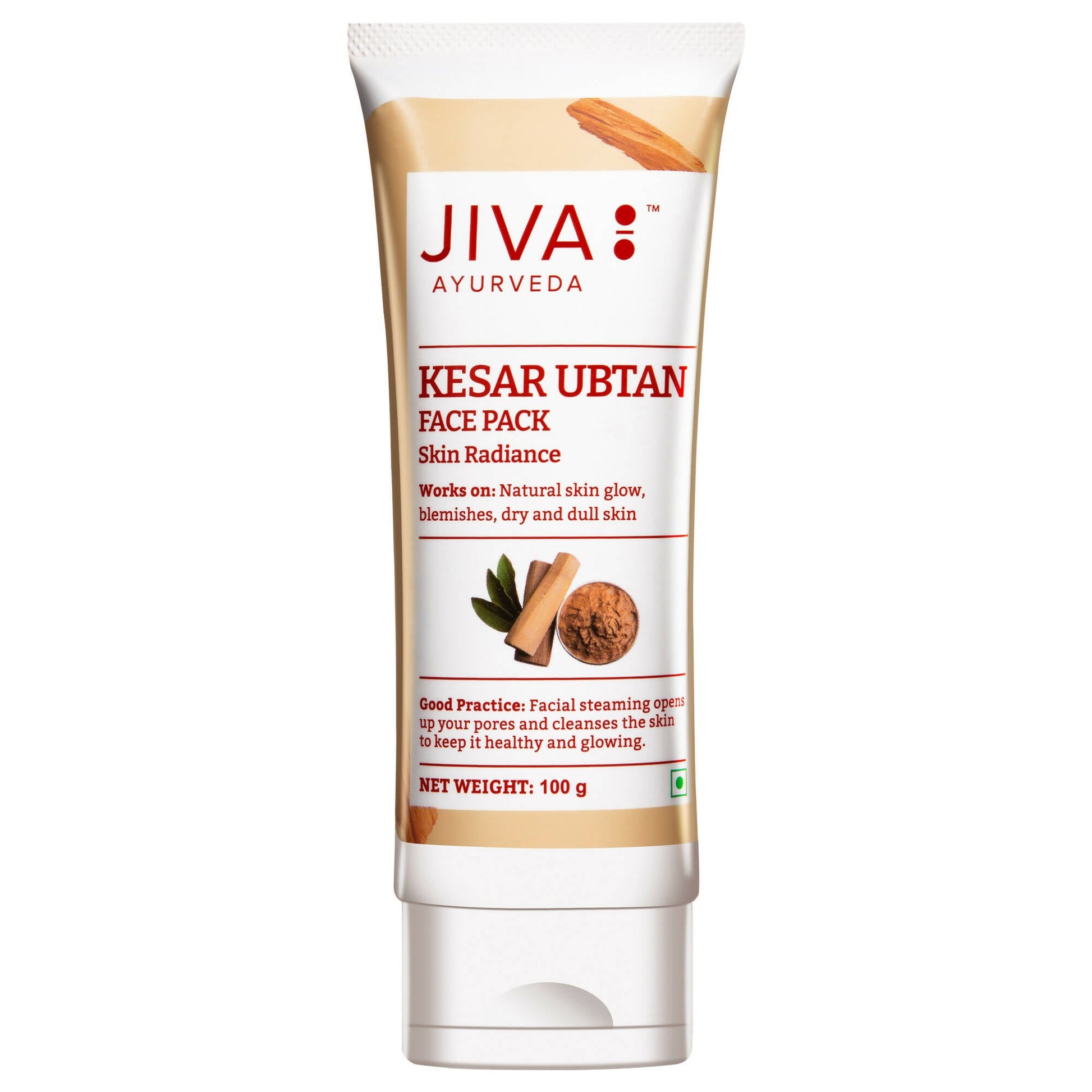 Jiva Ayurveda Kesar Ubtan Face Pack - Swadesiicart