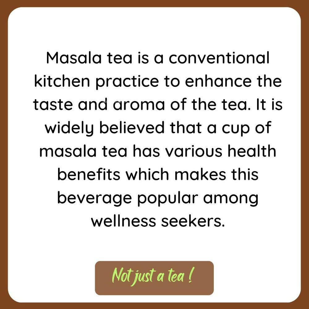 Satvi Wellness Masala Chai | Masala tea | Black tea with spices and herbs | Karak tea - Swadesiicart